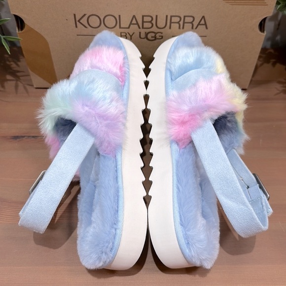 Koolaburra by UGG Fuzz'd Out Women's Sandal Slippers Multicolor New!! - Picture 3 of 8
